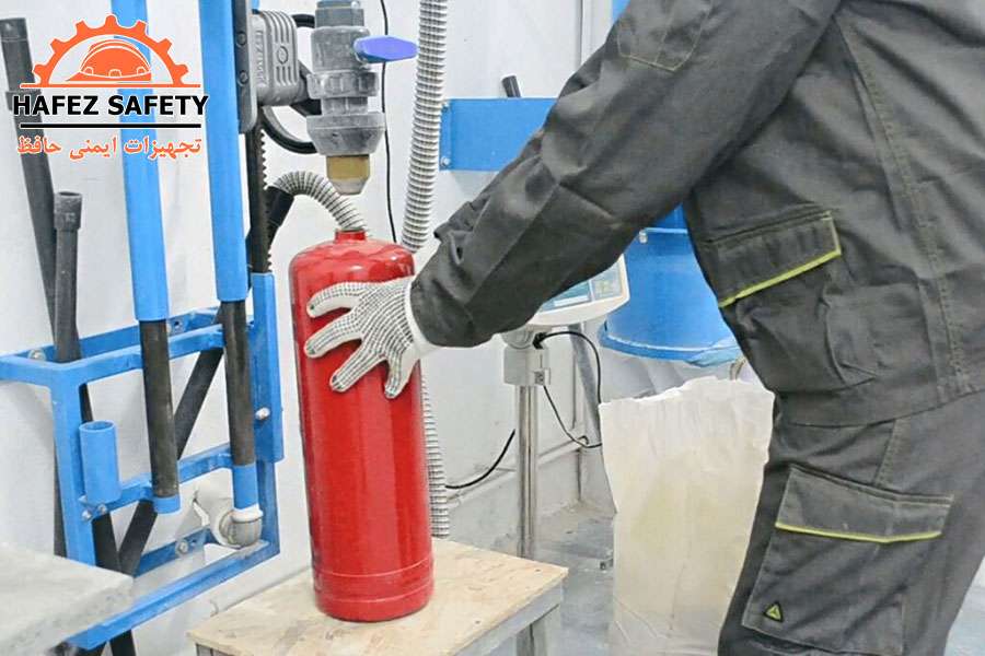 شارژ کپسول های آتش نشانی